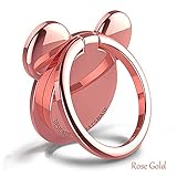 CAMSIR Metal CellPhone Finger Ring Stand Holder Grip kickstand Universal Smartphone Portable Grip with Stand Holder Mickey Pink