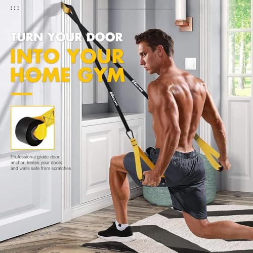 Beauenty Heavy Resistance Bands for Working Out,300LBS Exercise Bands with Handles, Theraband Stretch Bands for Exercise, Resistance Band Set for Strength Training, Yoga & Home Gym Equipment