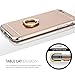 iPhone 6 Case,iPhone 6s Case,Myriann 3 in 1 Ultra Thin Hard Protective Luxury Case Cover for iPhone 6/iPhone 6s(4.7Inch)with 360 Degree Rotating Ring Kickstand(Luxury Gold)