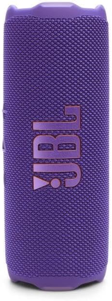 Flip 7 Haut-Parleur Portable étanche et Anti-Chute, Son Pro Bold avec IA Sound Boost, 16 Heures d'autonomie et système PushLock avec Accessoires interchangeables (Violet)