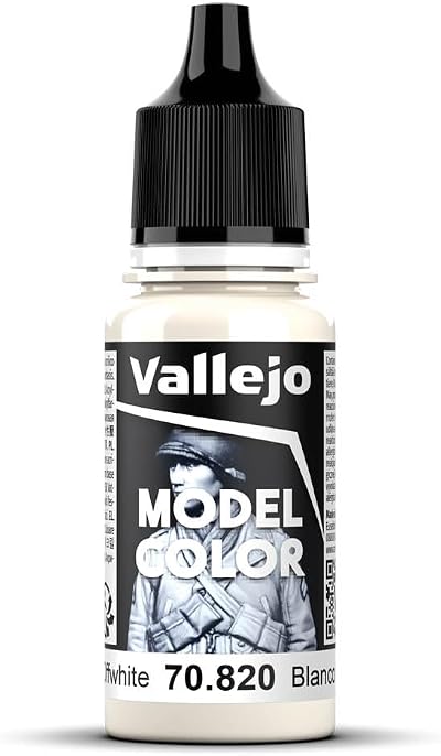 Vallejo Model Color Offwhite 17 ml Acrylic Paint Eyedropper Bottle