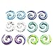 PiercingJ 12pcs 12G 8G 6G 4G 2G 0G 00G 1/2