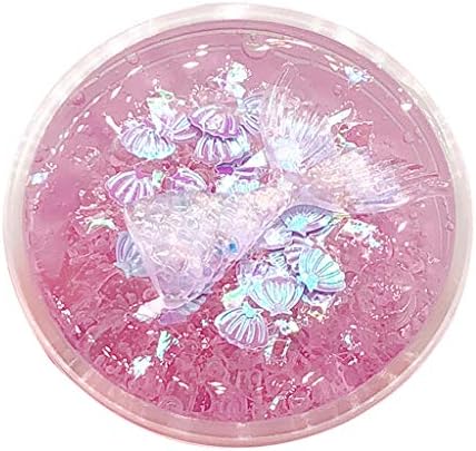 Miss Fortan Squishy Toys Slow Rising, Jumbo Scented Adorable Kawaii Mermaid Tail Mud Squishies Mixing Cloud Slime Putty Stress Relief Toys Decompression Gift, For Children Funny Clay Gift (Purple)