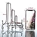 Tatuo 4 Packs Iron Display Stand, Iron Easel Plate Display, Photo Holder Stand for Home Decoration (Black, 4 Inch)