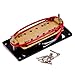 LeaningTech 1set 2 Double Coil Neck & Bridge Pickups Humbucker Fits for 6 String Electric Guitar, (Red &Black)