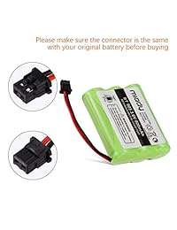 Miady BT-905 - Batería recargable de repuesto para muchos sistemas de teléfono Uniden y auriculares inalámbricos, batería recargable Ni-CD, 3,6 V CC, 800 mAh