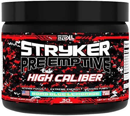 Stryker PreEmptive High Caliber Pre-Workout Bomb Blue Lemonade 210g