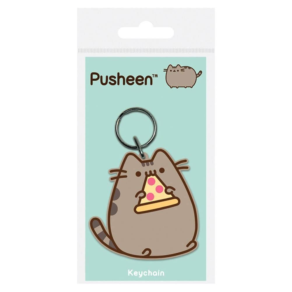 Pyramid International Pusheen Pizza Rubber Keychain, Multi-Color, 4.5 x 6cm