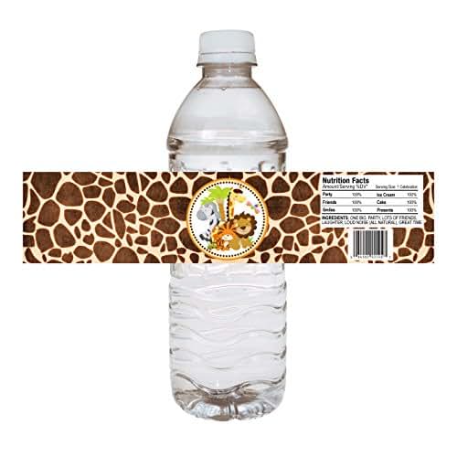 Amazon.com: Jungle Safari Party Water Bottle Labels - Set of 12: Handmade