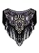 Vijiv Women's Vintage 1920s Flapper Shawl Sequin Fringe Gatsby Evening Bolero Cape