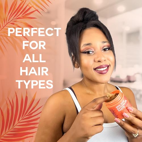 LBOYLOVE® Raw Batana Oil for Hair Growth - 100% Pure, Organic 4oz Batana from Honduras for Thick and Strong Natural Hair - Dr. Sebi Unrefined Cold Pressed Cosmetic Scalp Mask Gifts for Women