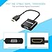 VicTsing HDMI to VGA Adapter, Gold-Plated HDMI Male to VGA Female Converter 1080P Video Cable for PC, Laptop, Projector, Monitor, Raspberry Pi, and Other HDMI Input Devices