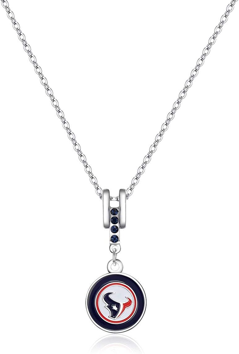 Pro Specialties Group NFL Dallas Cowboys Charm Necklace Silver, 16" Chain - 5/8 x 1 3/8 Charm : Clothing