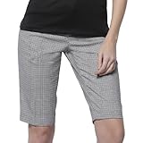 Monterey Club Ladies Stretchable Plaid Bermuda Shorts #2863