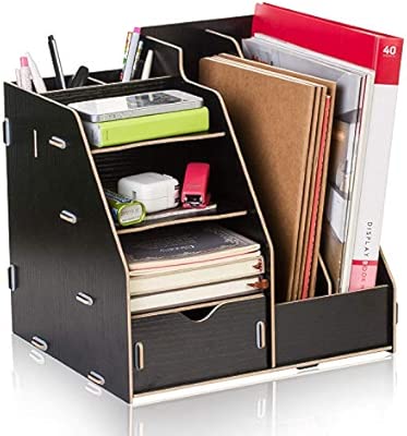 Multi Functional Desk File Organizer Rack Document Magazine Paper