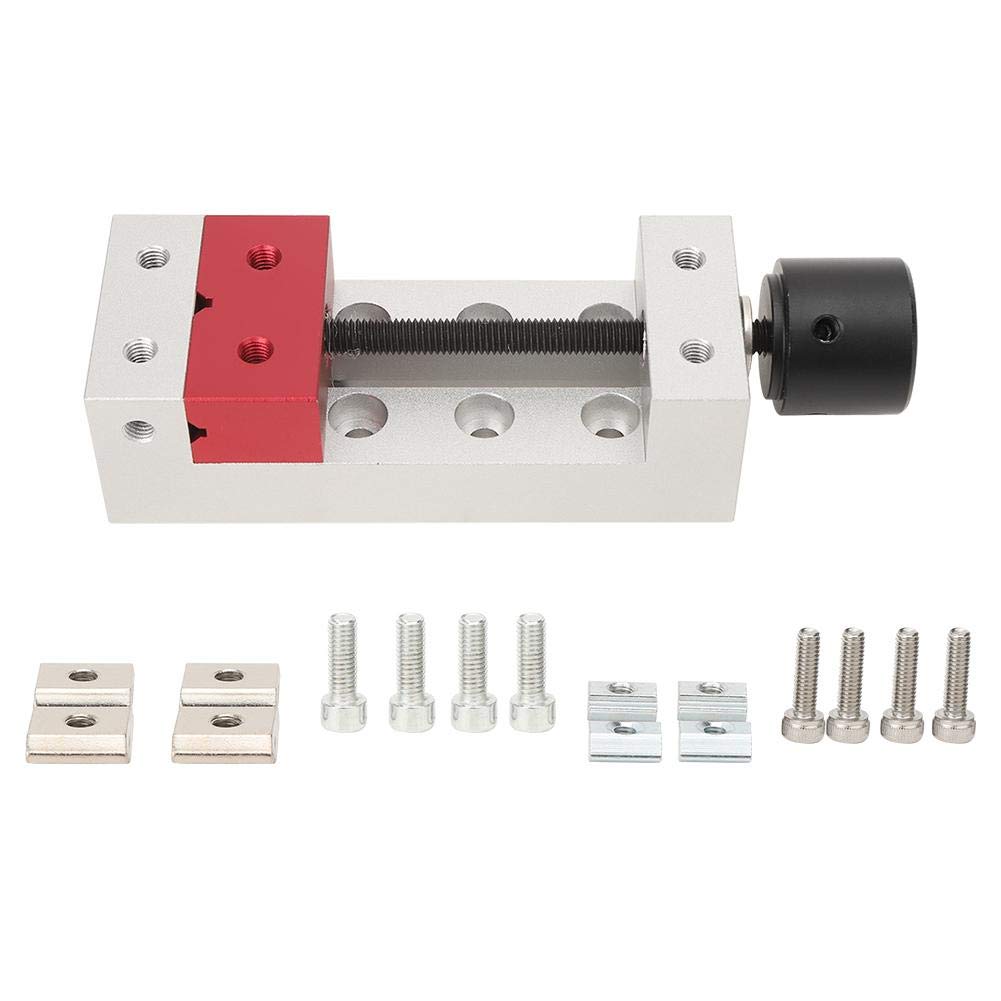 Glomora Mini Drill Press Vice Bench Vice Clamp Aluminum Flat - View #3
