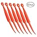 SS SHOVAN Orange Citrus Peeler, Kitchen Tool Safe Plastic Easy Fruit Slicer Cutter Peeler, 12+2 Pack