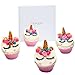 Charlene New York Unicorn Soap Cupcake Gift Set - Ideal Birthday, Graduation, Anniversary or Wedding Gift Or The Perfect Party Favors, Kids, Moms, Teens, 4 Pack