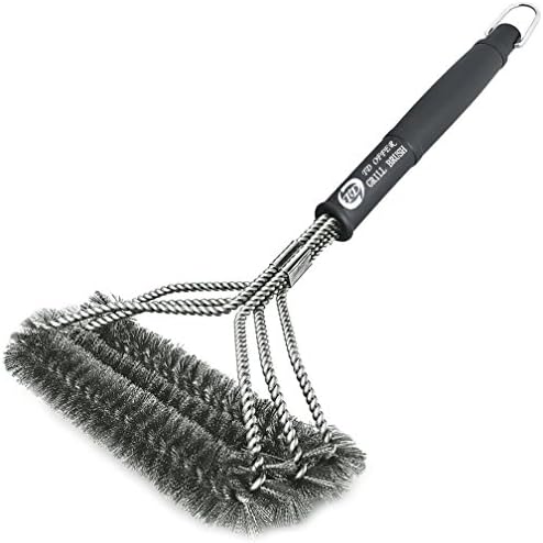 TD OFFER BBQ Grill Brush Cleaner.Best Safe BBQ Tools.Durable & Effective.18 inch Stainless Steel Wire Bristles and Stiff…