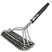 TD OFFER BBQ Grill Brush Cleaner.Best Safe BBQ Tools.Durable & Effective.18 inch Stainless Steel Wire Bristles and Stiff Handle.Great Grill Accessories Gift