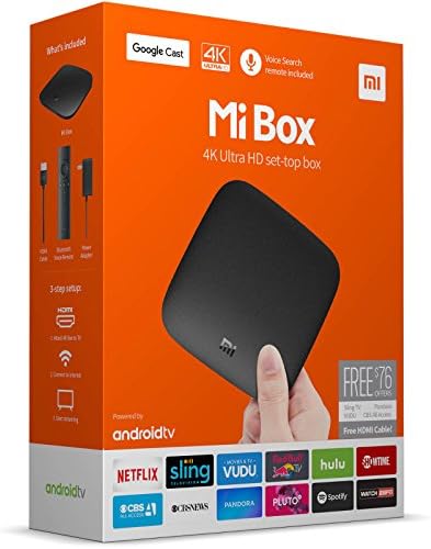 Original Mi Box 4K HDR WiFi/Dolby/DTS Android TV 8GB Media Streamer
