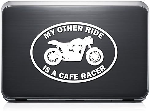 My Other Ride Honda Cafe Racer Motorcycle PERMANENT Vinyl Decal Sticker For Laptop Tablet Helmet Windows Wall Decor Car Truck - Size (20 Inch / 50 Cm Wide) - Color (Gloss Black)