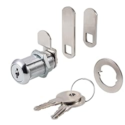 Cabinet Cam Locks Keyed Alike, 1-1/8” Cylinder