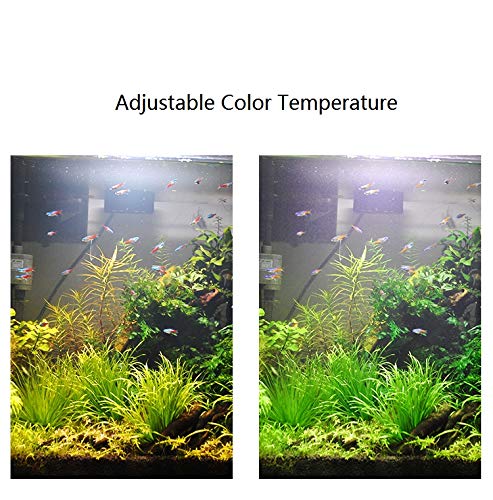 Aquarium Full Spectrum Lighting LED Adjustable Color Temperature Dimmable 70W Fan Cooling for Grass Algea Multichip (70W)
