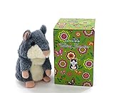 GAMT Talking Hamster Repeats What You Say for Boy and Girl Gift Gray