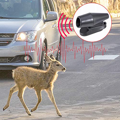 BingSnow 8 Pack Deer Whistles, Deer Whistles Use for Car Vehicles SUV Truck Motorcycle ATV with 8 Pack Extra Bases (Carry Product Instruction)