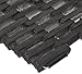 Durable Durite Recycled Tire-Link Outdoor Entrance Mat, Straight Weave, 14" x 22", Black primary