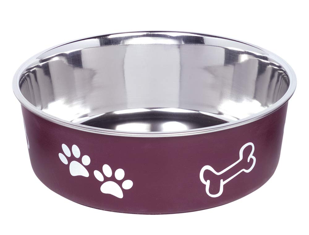 Nobby Fusion Stainless Steel Bowl 20 cm 1.80 Litres Non-Slip Red