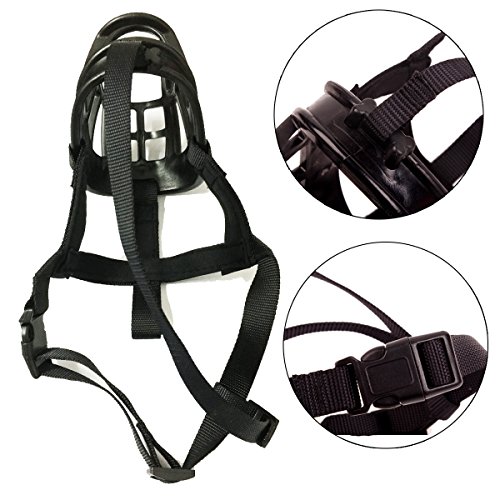 image for Barkless Dog Muzzle,Soft Basket Muzzles for Dog, Best to Prevent Bitin