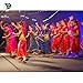 Belly Dance Costume Bollywood Dress - Halloween Chiffon Dance Outfit Costumes with Head Veil for Girls Blue