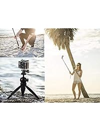 PREMIUM HD Selfie Stick Palo para Selfies & trípode 3 in 1 Foto Video Kit para nuevo iPhone 7, cámara GoPro Hero5, Android o   Bluetooth Remote   Soporte universal (iphone7 Plus 6 + 6 5, Galaxy S7 Note, Hero Negro 4 3 etc.)