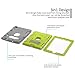 TIANLI Three Layer Protection Shockproof Protective with Kickstand for iPad 2nd Generation Case - Grey Lemon Yellow