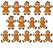 Victory Store Yard Sign Outdoor Lawn Decorations: Gingerbread People Pathway Markers Set of 16 (Not Lighted), Includes 2 Stakes Per Marker 12436