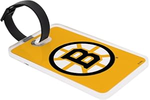 Desert Cactus Boston Bruins Luggage Tag – Official NHL National Hockey League Travel ID Label for Suitcases, Bags, and Carry-