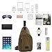 SAYGOER Canvas Sling Bag Chest Bag Pack Small Travel Unbalance Crossbody Bag Men Women with Adjustable Strap for Outdoor Sports