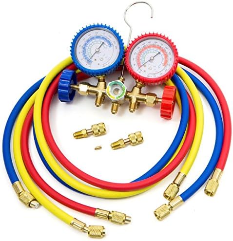Thegood88 R410A R22 R404A HVAC A/C Refrigeration Charging Service Manifold Gauge Set