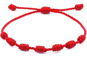 kelistom Handmade String Bracelet for Women Men Simple Red Black Braided Adjustable Charm Bracelets Minimalist Jewelry