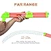 Trisens Double-barrelled Water Gun Squirt Guns Super Soaker Tube Blaster Pump Squirter for Beach Swimming Pool Party (RED)