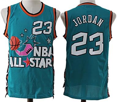 Mens Michael Jordan NO.23 Chicago Bulls All Star Basketball Jersey Green M