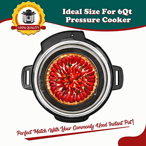 HIWARE 6 Inch Nonstick Springform Pan with Removable Bottom