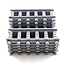 Building Block Railroad Train Tracks Non-Powered Rail - 12x Straight Pieces by Shantou Blocks