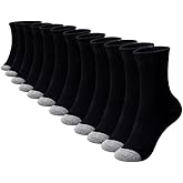 SPLASHGRIP Men's Crew Socks 6 Pack Soft Breathable Athletic Socks Casual Running Socks for Daily Wear Work Training Sports