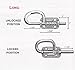 Loop Style Spring Barrel Bolts 1 Pair, Shed Door Hardware, Playhouse Door
