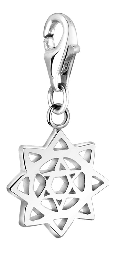 Nenalina Charm Chakra Heart Pendant, for all brands of Charm Bracelets and Necklaces, made of 925 sterling silver, 713222-000