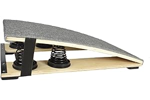 ASENVER Grey Spring Assisted Springboard Spring Boards for Sporter Wooden Spring Pedal Elastic Board for Athletics Training