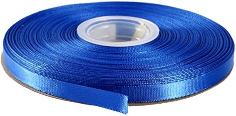 ITIsparkle 3/8" Inch Double Faced Satin Ribbon 50 Yards-Roll Set for Gift Wrapping Scrap Books Party Favor Hair Braids Baby Shower Decoration Floral Arrangement Craft Supplies, Royal Ribbon